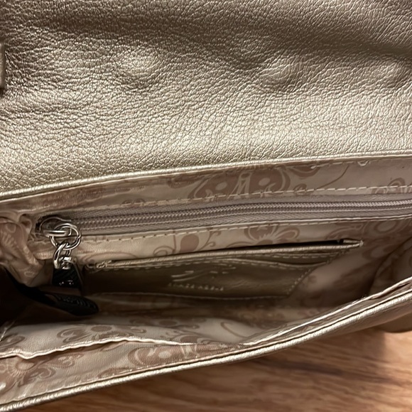 NIP Grace Adele Britt Clutch in Metallic (Champagne) - Picture 3 of 5